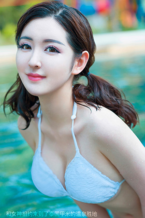 [XIUREN秀人网]  No.2265 酥胸美女@沈梦瑶 温泉写真无圣光套图