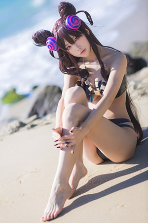 知名动漫博主@水淼aqua 紫式部水着Ver [41P/670MB]