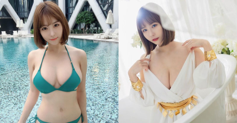 短发女神「Sylvia希维亚」外套拉链被巨乳卡住　画面真的太猖狂