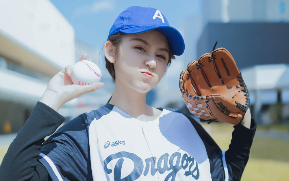 元气少女球场写真   棒球少女写真集