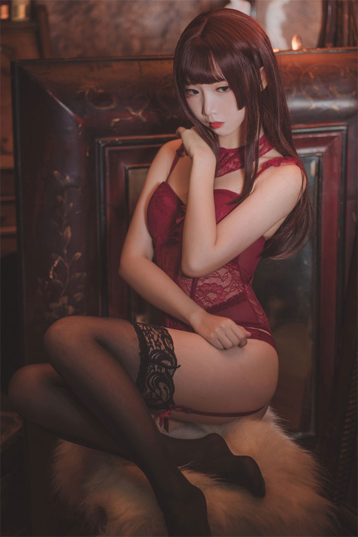 面饼仙儿 NO.014 脑内少女 红色束衣 [22P-211MB]