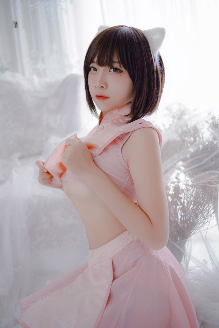 二佐Nisa NO.031 粉旗袍 21P248M