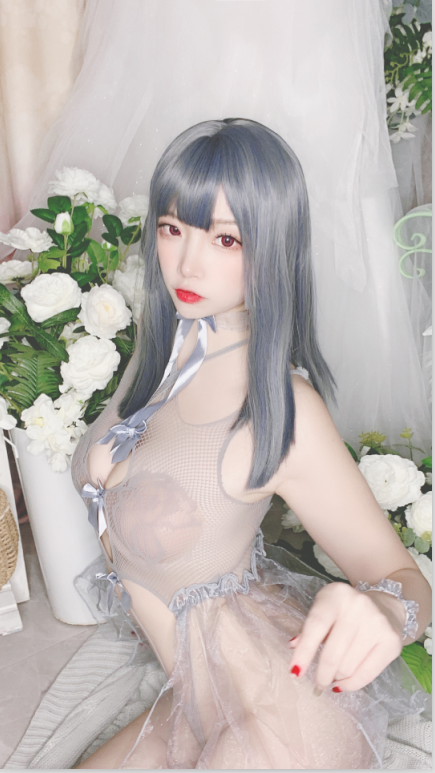 二佐Nisa NO.096 自拍 蓝色网状比基尼 38P133M