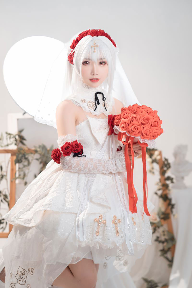 面饼仙儿 NO.069 德丽莎婚纱 [13P92MB]