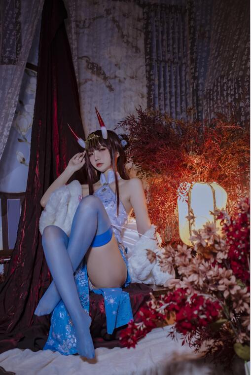 二佐Nisa NO.123 碧蓝航线 能代旗袍 [18P-120MB]
