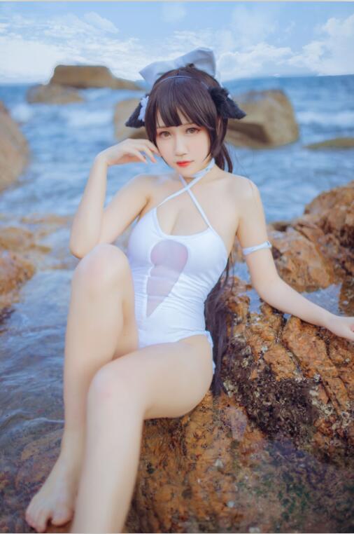 不呆猫 - NO.07 ×抖娘 獒犬海边泳装 [42P-336MB]