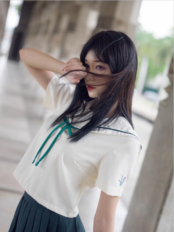 南桃Momoko NO.38 绿jk [14P-27MB]