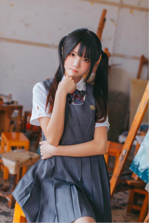 桜桃喵 - NO.67 画室少女 [17P