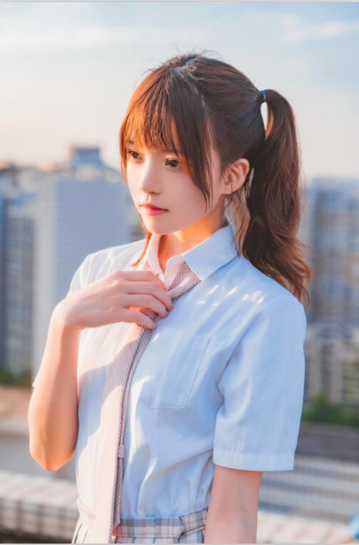 桜桃喵 - NO.108 橘子汽水 [15P