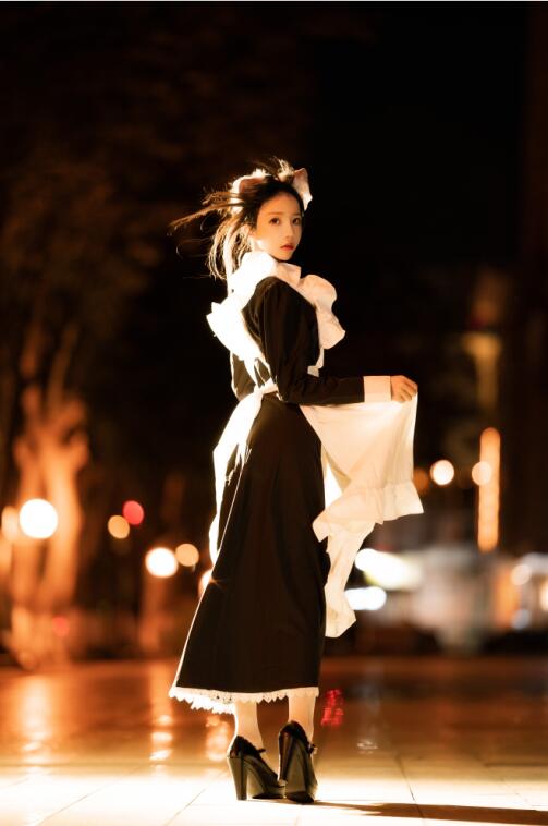 桜桃喵 - NO.111 长裙妹抖（夜）[19P