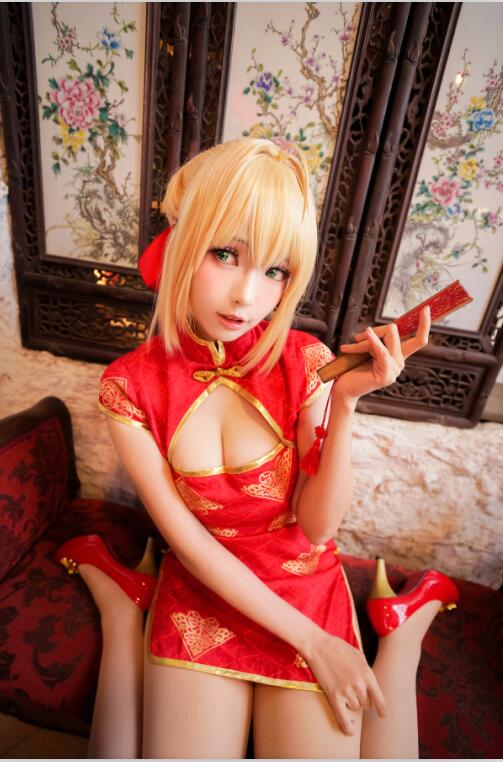 ElyEE子 - NO.61 saber-红旗袍 21P