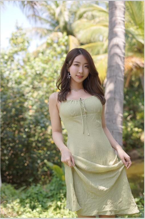 黑川 NO.43 海岛之旅真爱版 - 绿色连衣裙 17p
