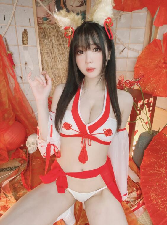 霜月shimo - NO.45 fantia 10-12月会员合集 - [2021-10] きつね巫女さん____ 16p