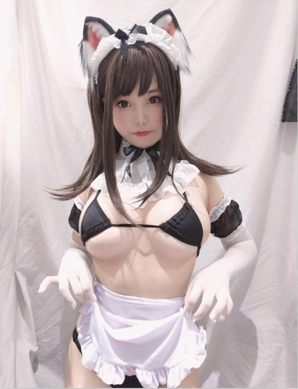 蜜汁猫裘 NO.003 黑白女仆 [25P