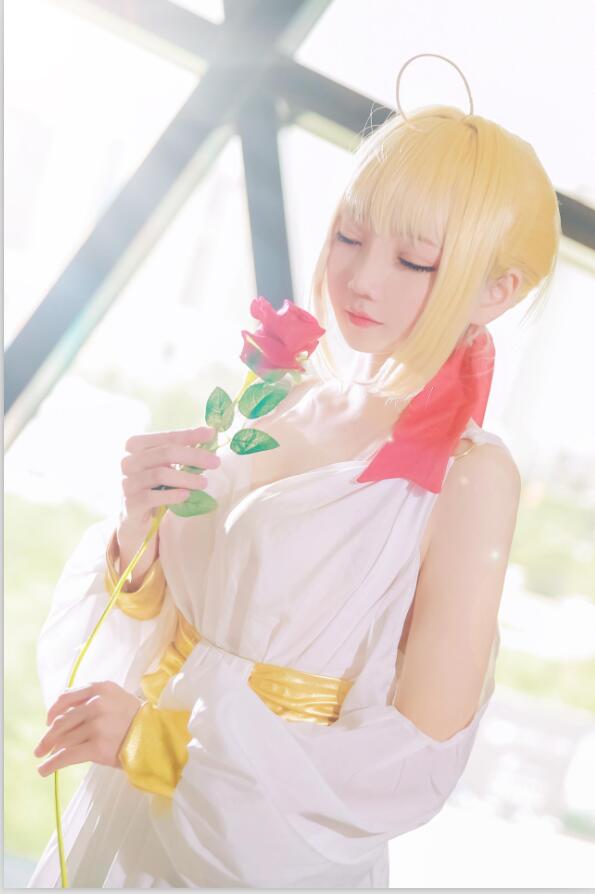 楚楚子w - NO.02 COS-FATEEXTRA COS尼禄cos场照是尼禄的睡裙 10P