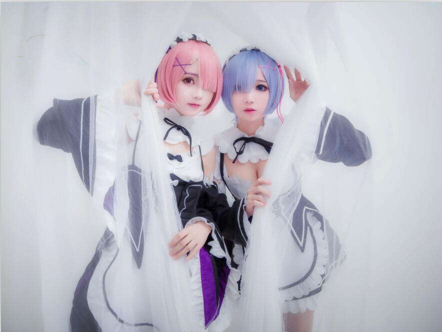 楚楚子w - NO.12 COS-RE从零开始的异世界生活COS双子蕾姆拉姆 18P