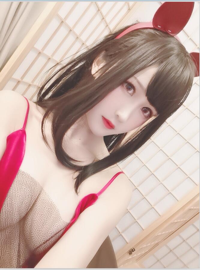 三度_69 NO.046 酒红睡裙自拍 [9P