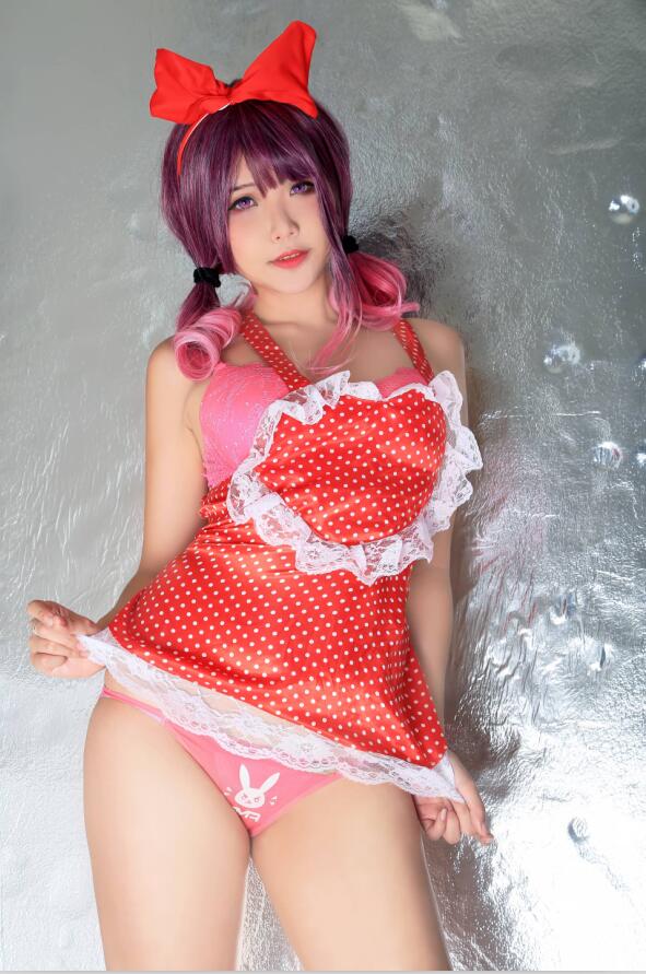 Hana Bunny NO.246 Red Heart Apron 10p