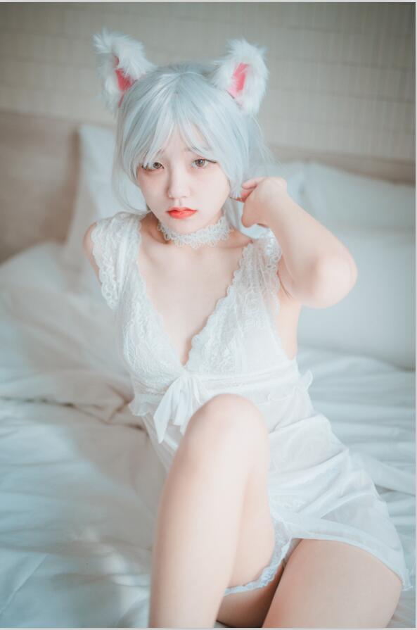 Jenny (정제니) - NO.38 [DJAWA] Schwarz und Weiß Katzenmädchen [66P