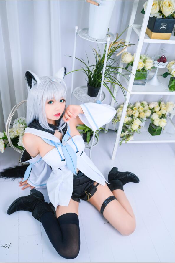 黑猫猫OvO – NO.024 白上吹雪 12P
