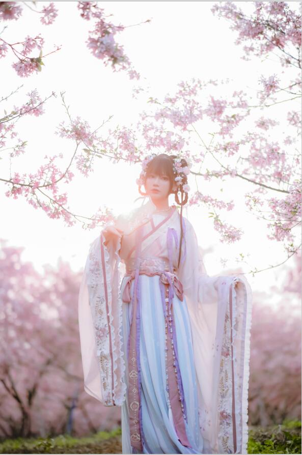 Nyako喵子 - NO.41 樱花汉服 花神祈愿 [52P
