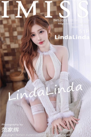 [IMISS爱蜜社] 2023.10.07 VOL.755 LindaLinda 性感黑白色连衣短裙搭配性诱人白色丝袜[51+1P]