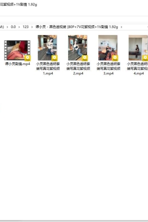 谭小灵 – 黑色透视装 [80P+7V花絮视频+1V剧情 1.92g