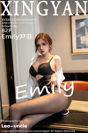 [XINGYAN星颜社] 2023.10.25 VOL.212 Emily尹菲 性感白T搭配性感黑色短裙[82+1P]