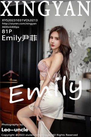 [XINGYAN星颜社] 2023.10.31 VOL.213 Emily尹菲 性感浅色珍珠白上衣搭配性感短裙[81+1P]
