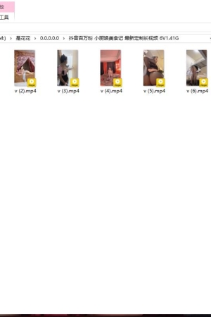 抖音百万粉 小厨娘美食记 最新定制长视频 6V1.41G