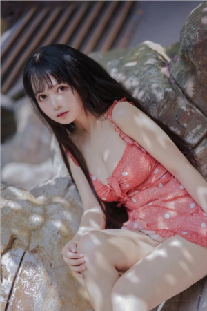 黑猫猫OvO – NO.033 红裙女孩 [22P