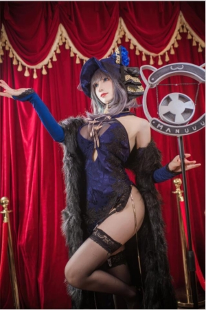 Coser衣衣 – NO.017 碧蓝航线 柴郡旗袍 57P