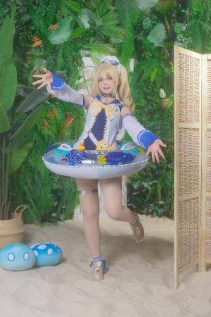 Saya Scarlet – NO.01 Barbara Swimsuit (Genshin Impact) 28p