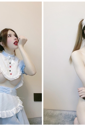 鹿八岁 NO.061 猫耳女仆 12P1V