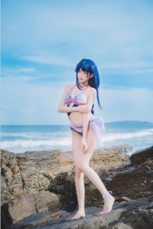 桜桃喵 – NO.193 雷电将军 泳装 原神 28P