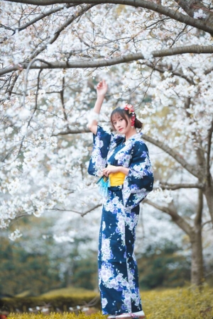 冬马路纱 – NO.09 樱园浴衣 9P