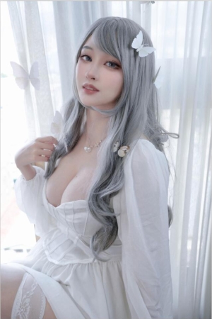 Machi馬吉 NO.010 白丝吊带 32p