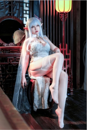 半半子 – NO.91 碧蓝航线 阿尔比恩旗袍 47P3V