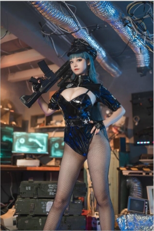 蜜汁猫裘 NO.115 胶衣女警 51P