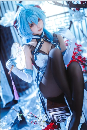 蠢沫沫 – NO.348 2024年会员 原神 甘雨旗袍 27P