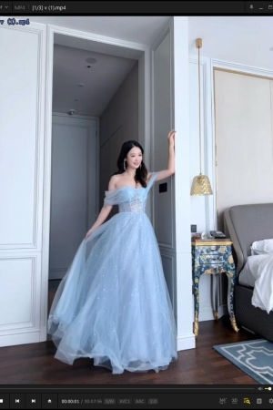 唐安琪 – 蓝色礼服拍摄花絮 [3V-1.72G]