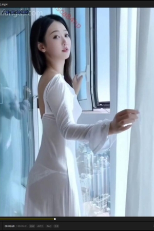 唐安琪 – 白长裙 93p2v978m 自购