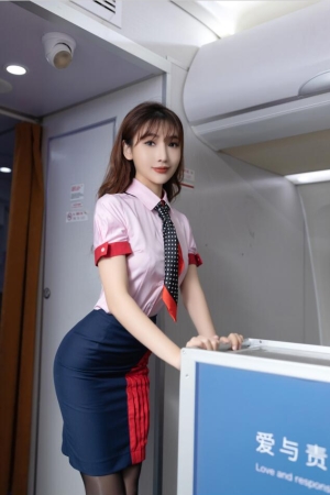 陆萱萱 – 粉色空姐制服 [91P／1.13GB]