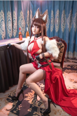 洛璃 LoLiSAMA – NO.80 碧蓝航线 赤城 礼服 [53P