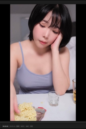 姜仁卿 – 蓝色吊带 [1v156MB]