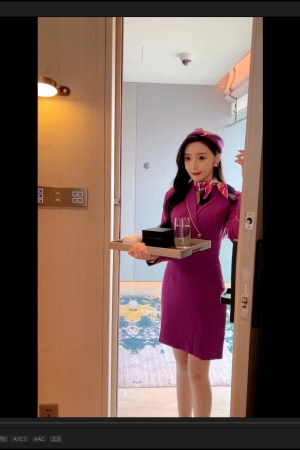 王馨瑶 – 紫色空姐 拍摄花絮 [1V1.93G]