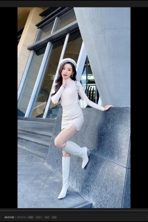 王馨瑶 – 白色皮裙 拍摄花絮 [1V-637MB]