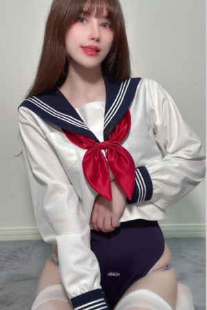 鹿八岁 NO.075 白丝水手服 [35P