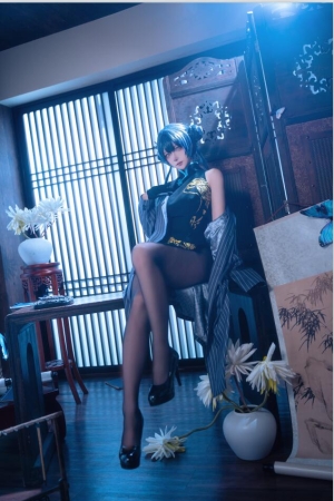 Seya-狮砸 – NO.49 蔚蓝档案 妃咲 旗袍[12P