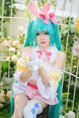 焖焖碳 – NO.50 初音未来 复活节兔子[22P
